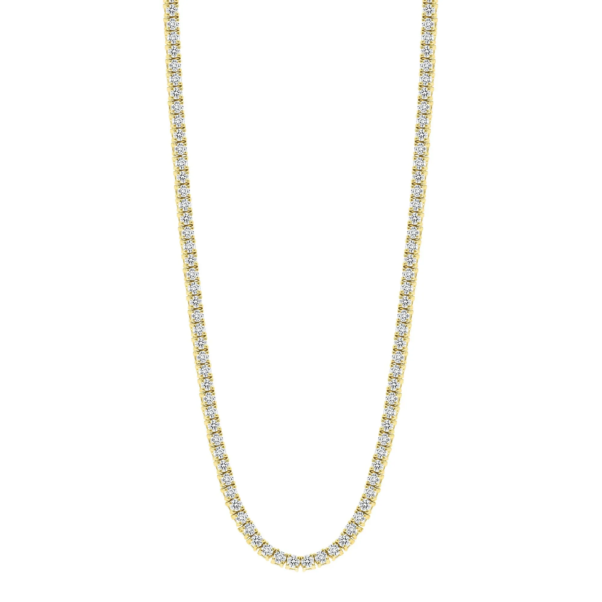 14K Gold Lab Grown Diamond Tennis Necklace