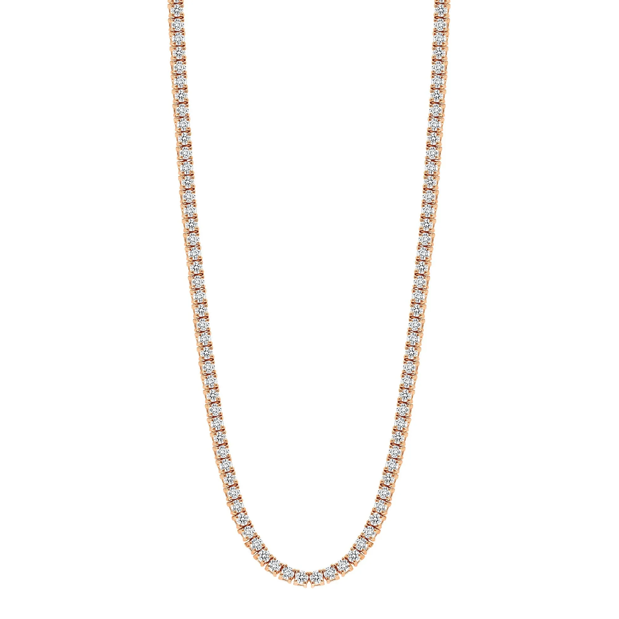 14K Gold Lab Grown Diamond Tennis Necklace