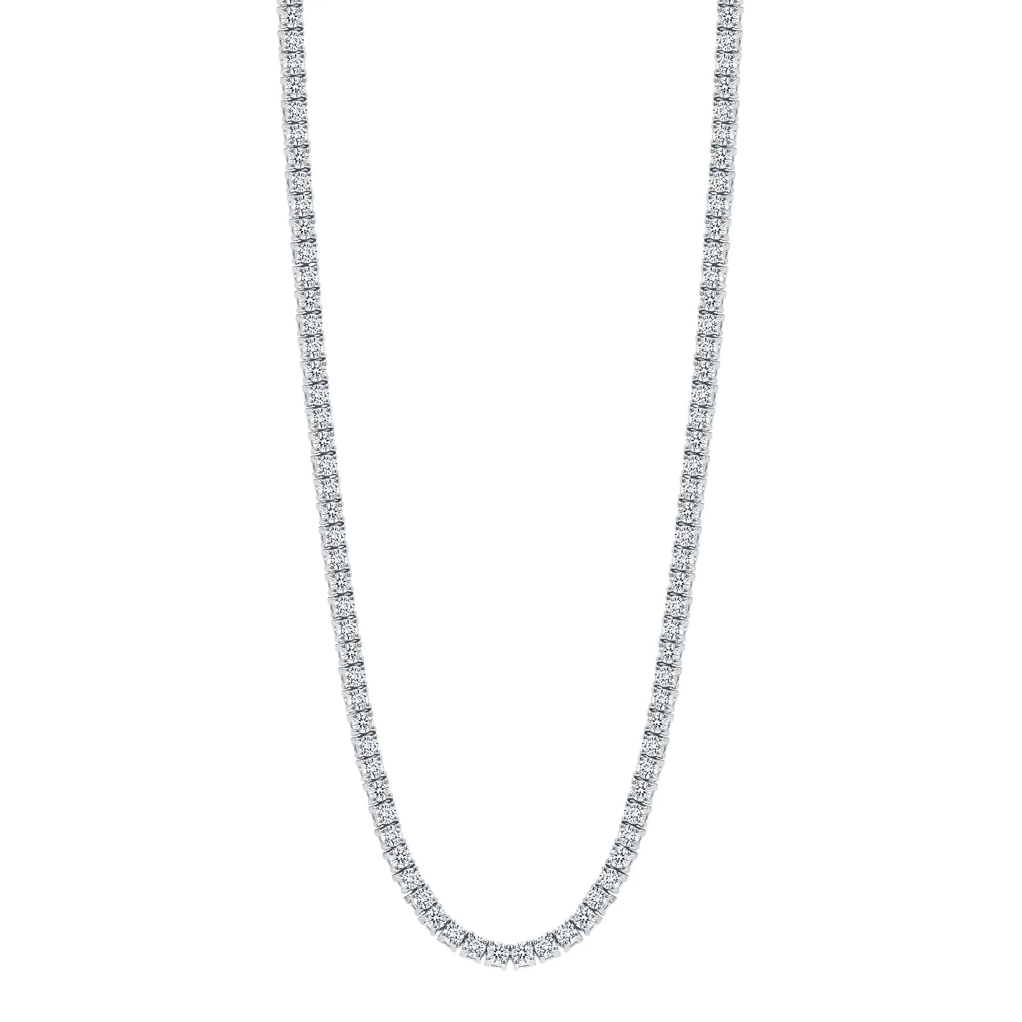 14K Gold Lab Grown Diamond Tennis Necklace