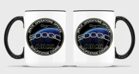 15 oz Coffee Mug- All White or White with Black Trim.