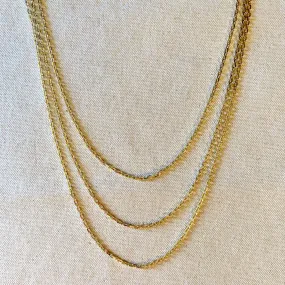 18k Gold Filled DC Curb Link Chain