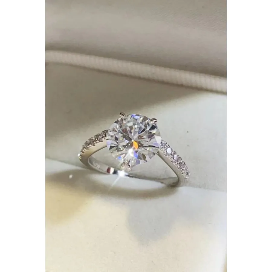 3 Carat Moissanite 925 Sterling Silver Ring