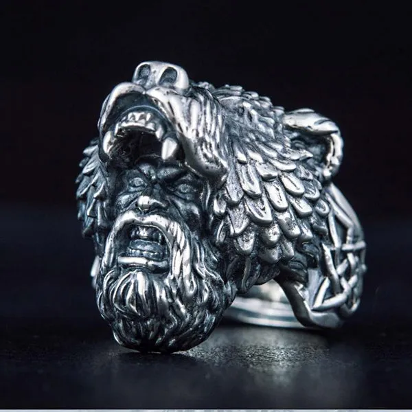 43 gram Berserker Ring - Sterling Silver