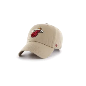 '47 Brand Miami HEAT Khaki Clean Up Hat