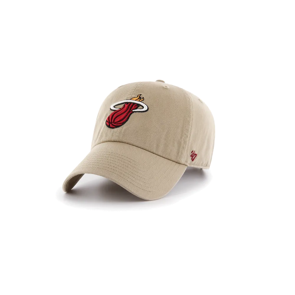 '47 Brand Miami HEAT Khaki Clean Up Hat