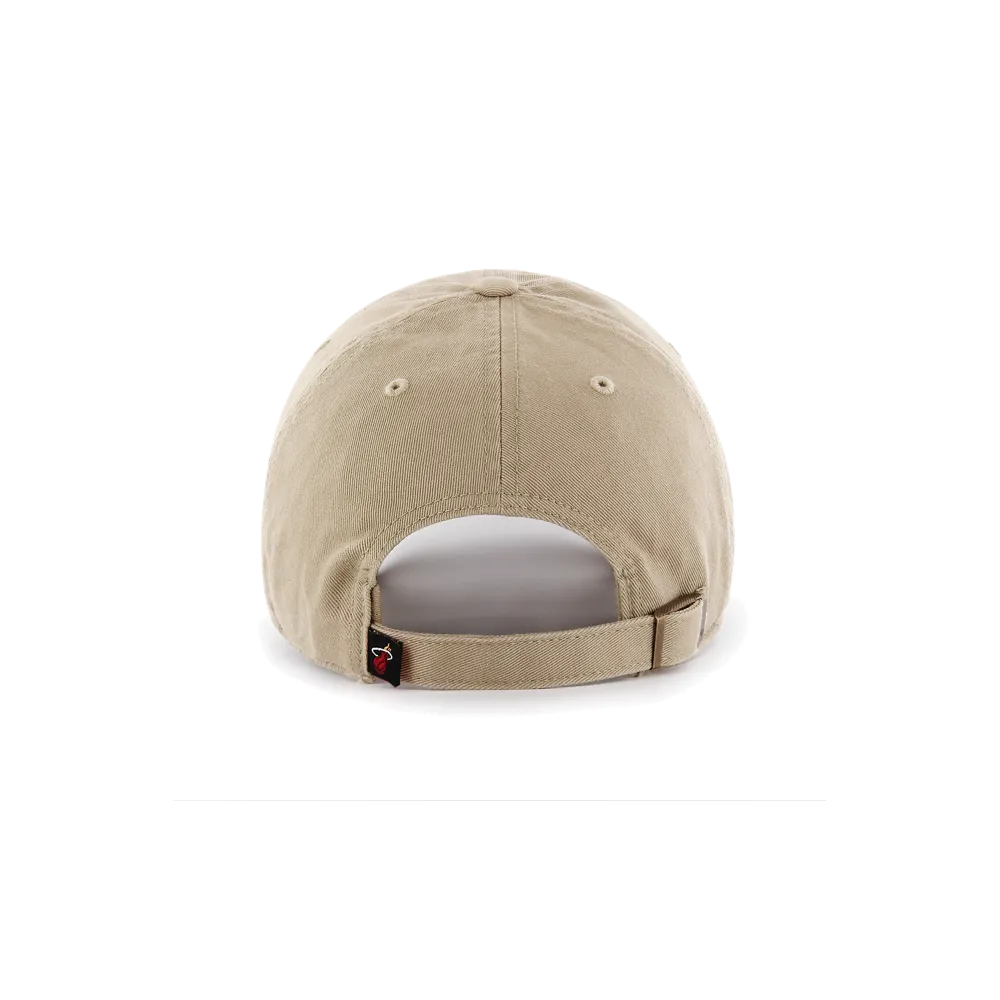 '47 Brand Miami HEAT Khaki Clean Up Hat