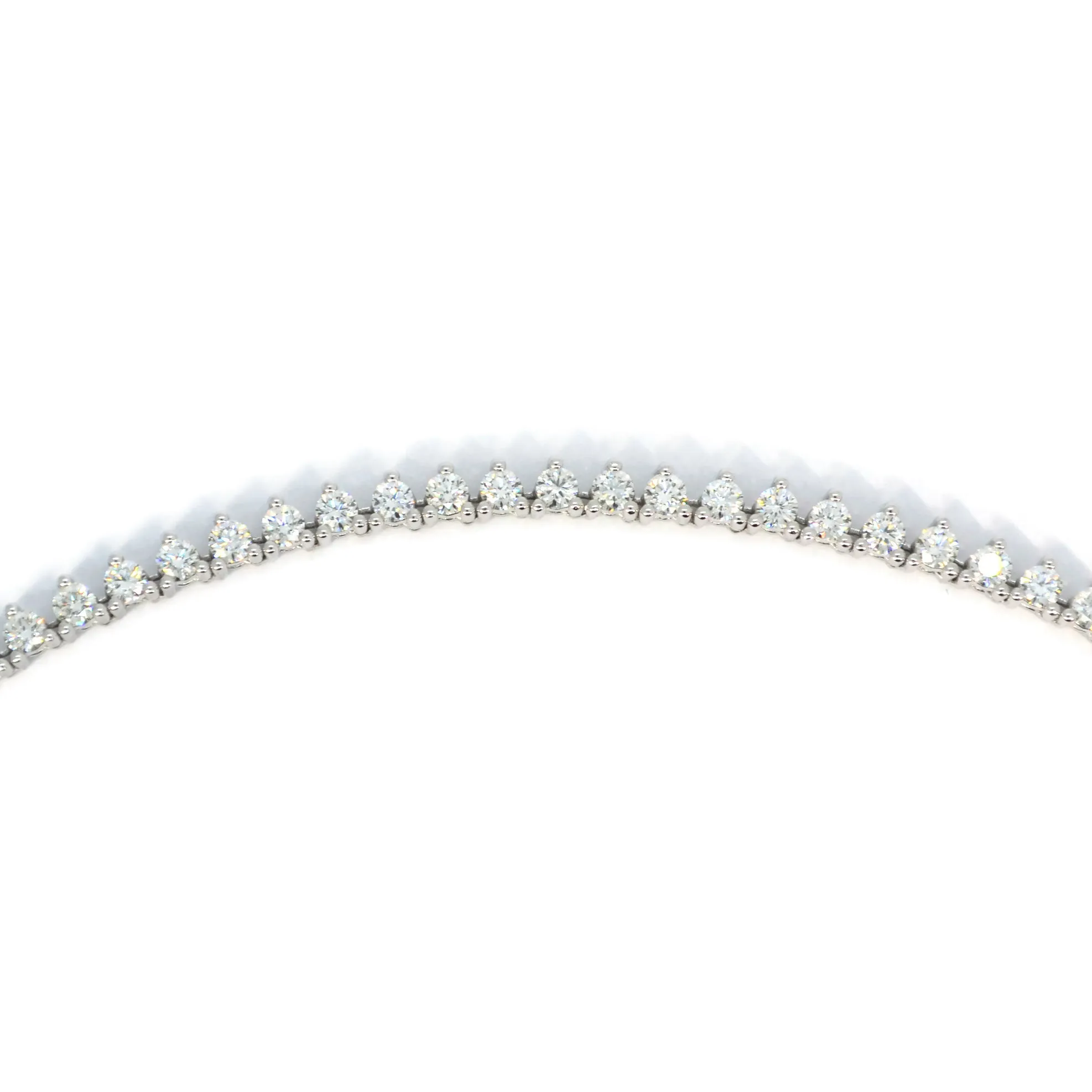 AFJ Diamond Collection - Diamond Riviere Necklace, White Gold