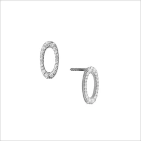 Allegra 18K Gold & Diamond Stud Earrings