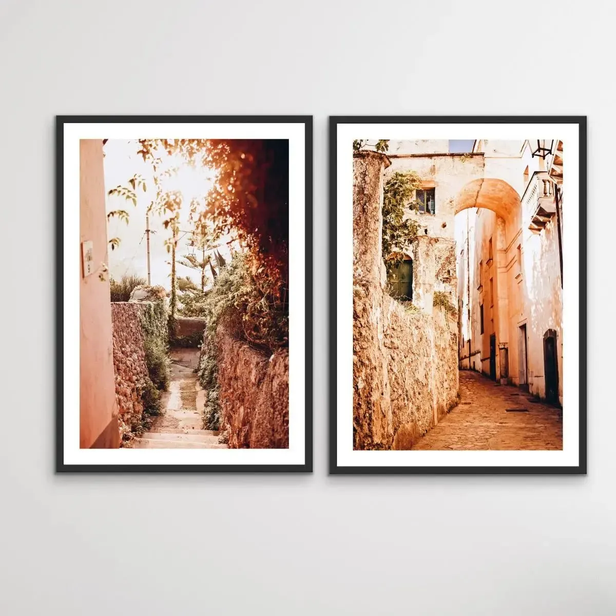 Amalfi - Two Piece Ravello Italy Photographic Print Set Diptych