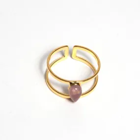 Amethyst Droplet Ring (CS)