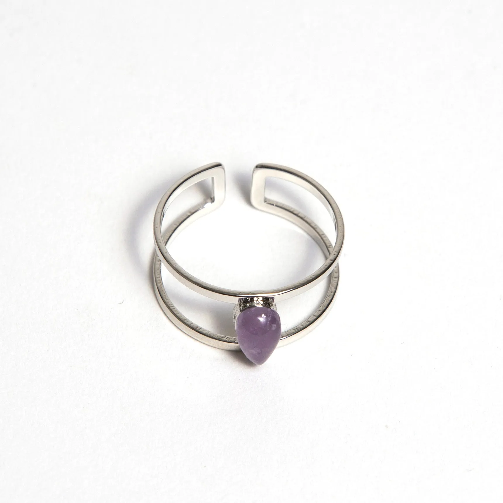 Amethyst Droplet Ring (CS)