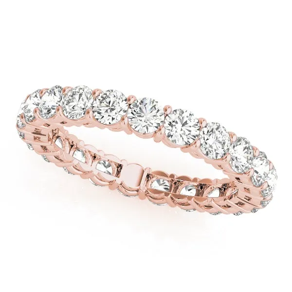 AMOUR 3.40 Carat Diamond Eternity Band in 14K/ 18K/ Platinum GIA Graded 20 pointer G Color SI1 Clarity By Mike Nekta SIZE 5