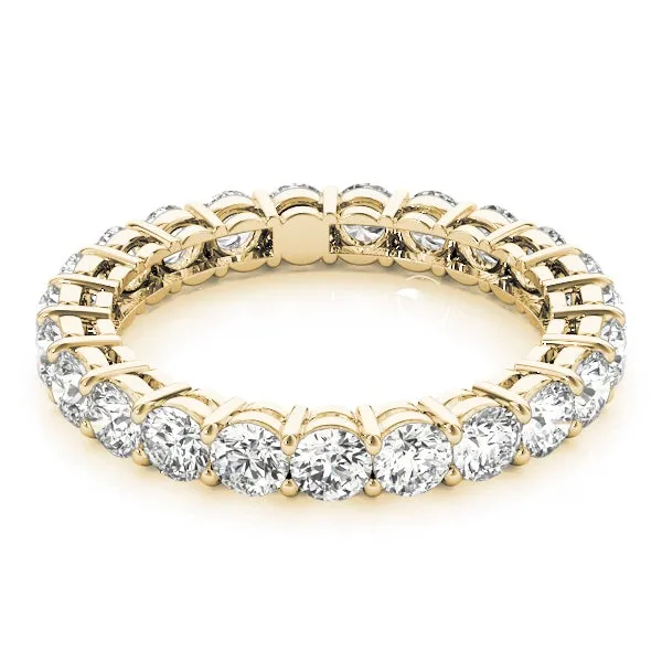 AMOUR 3.40 Carat Diamond Eternity Band in 14K/ 18K/ Platinum GIA Graded 20 pointer G Color SI1 Clarity By Mike Nekta SIZE 5