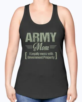 Army Mom Government Property T-shirts