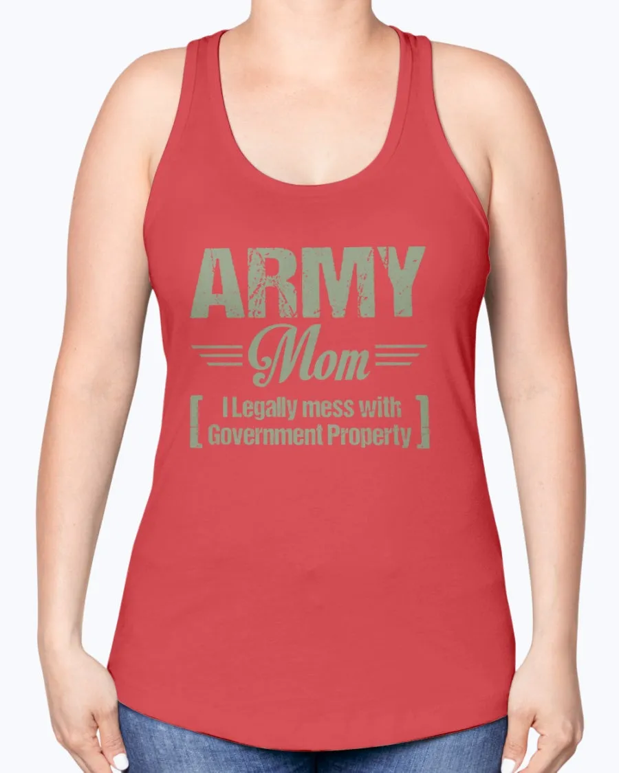 Army Mom Government Property T-shirts