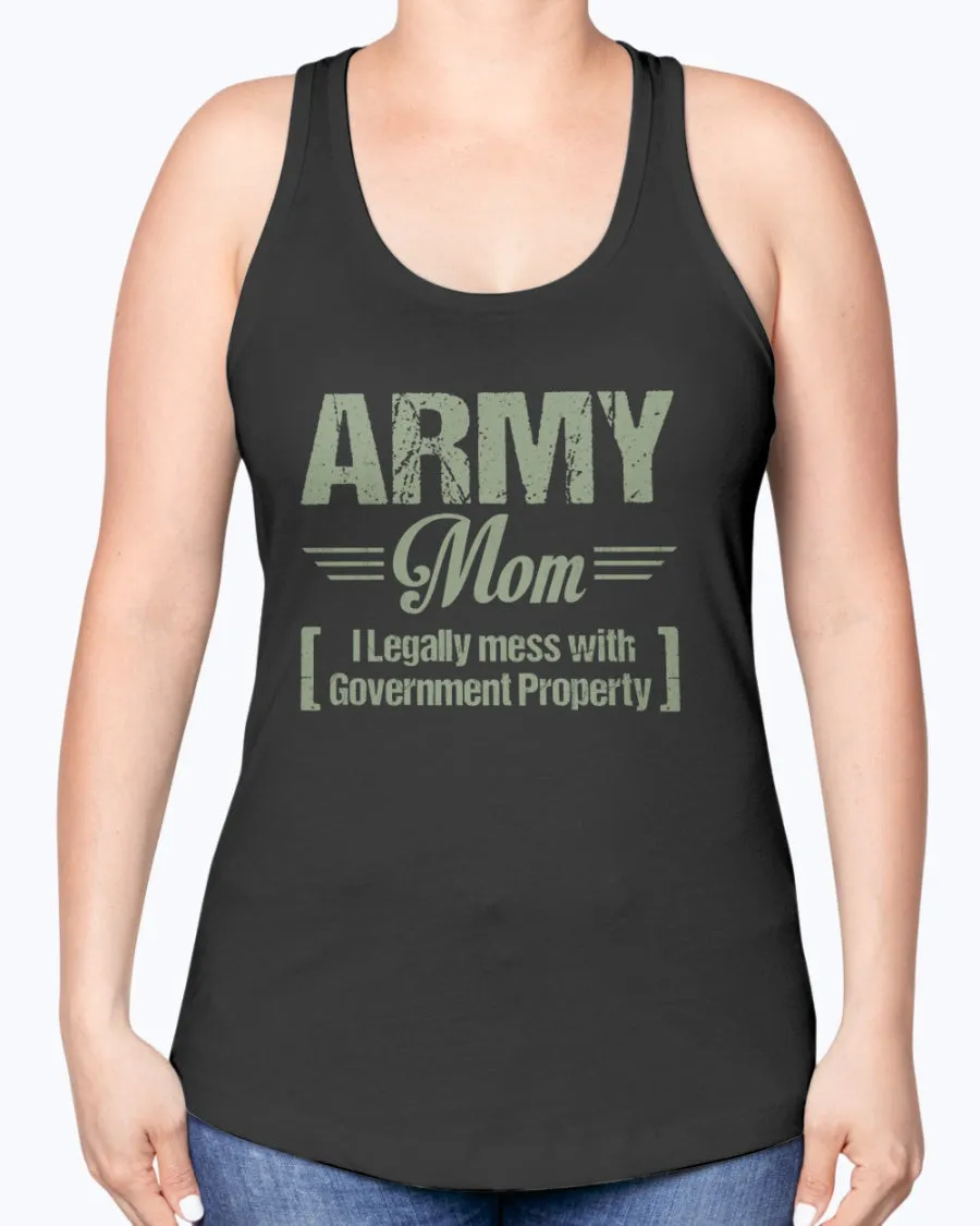 Army Mom Government Property T-shirts