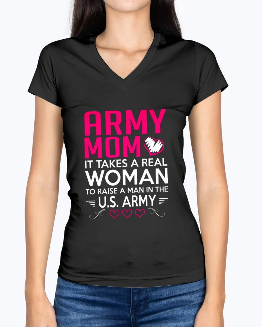 Army Mom Real Woman T-shirts