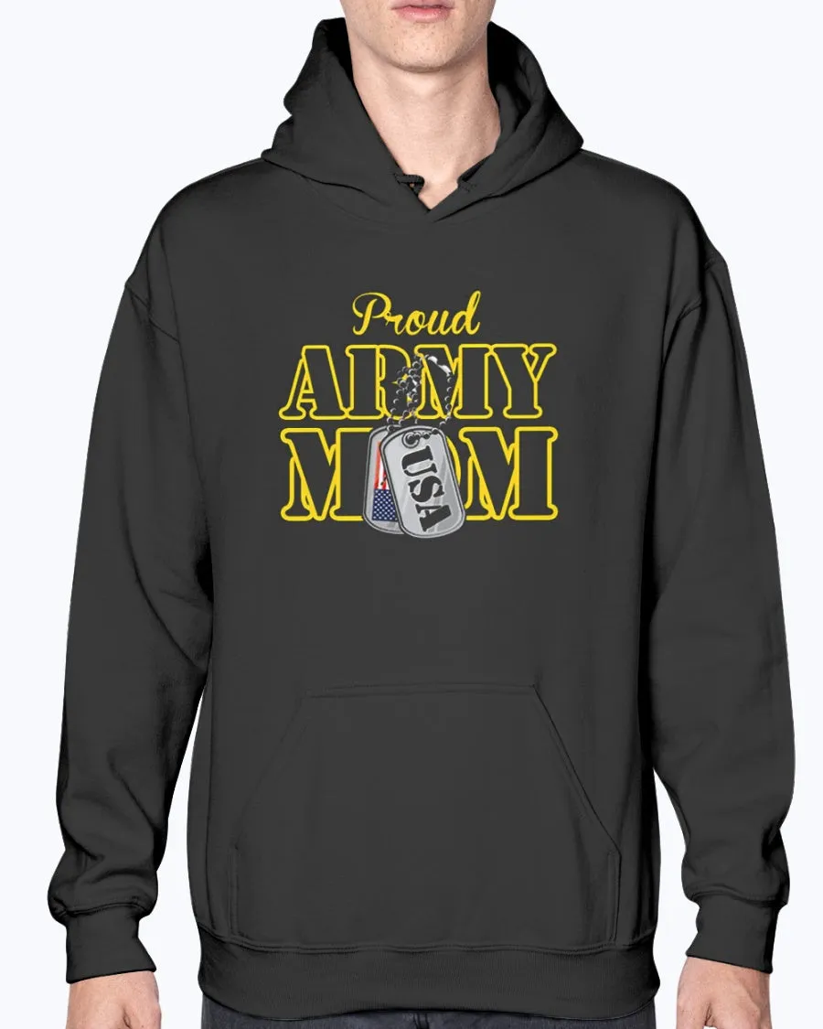 Army Mom USA Dog Tag T-shirts