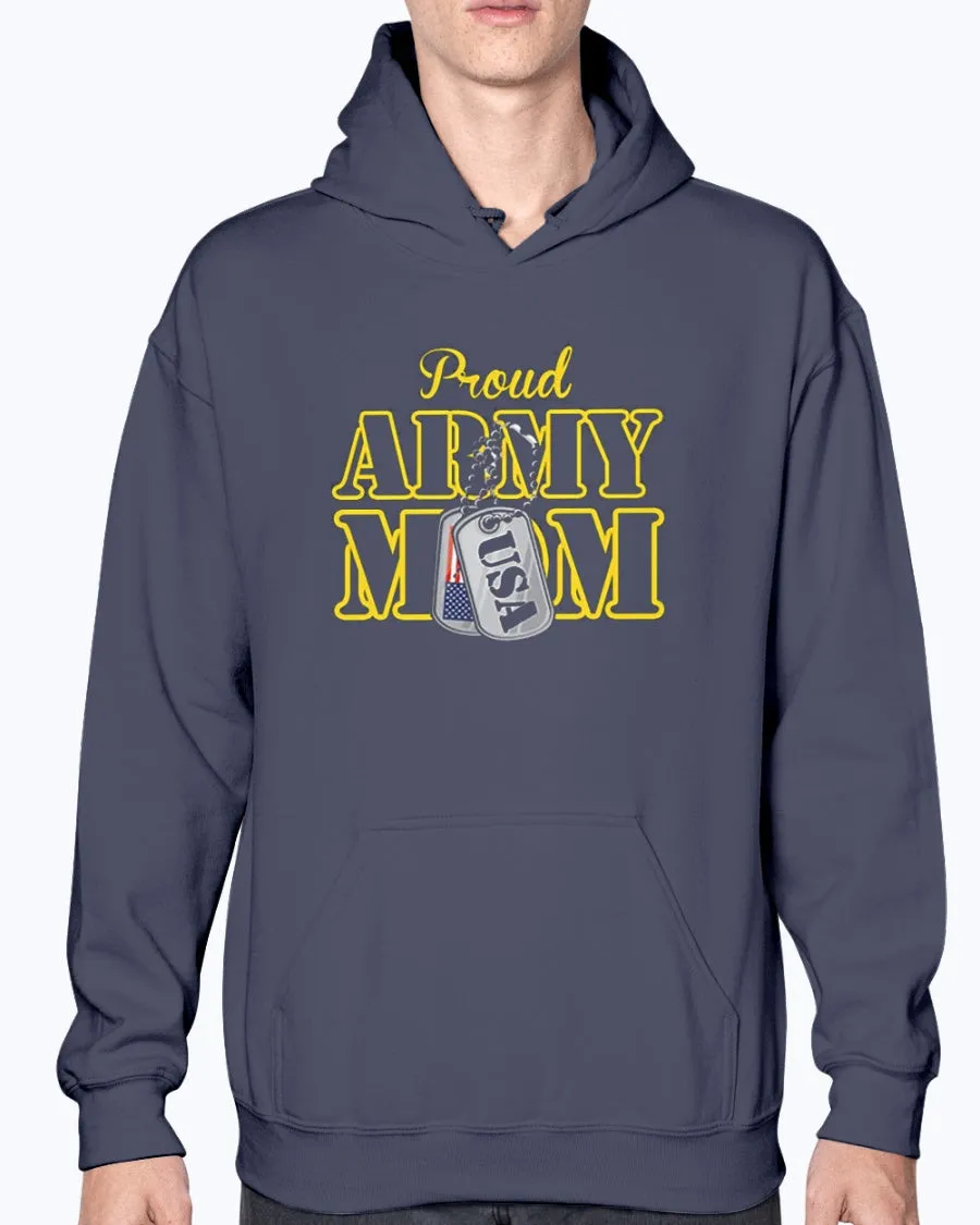 Army Mom USA Dog Tag T-shirts