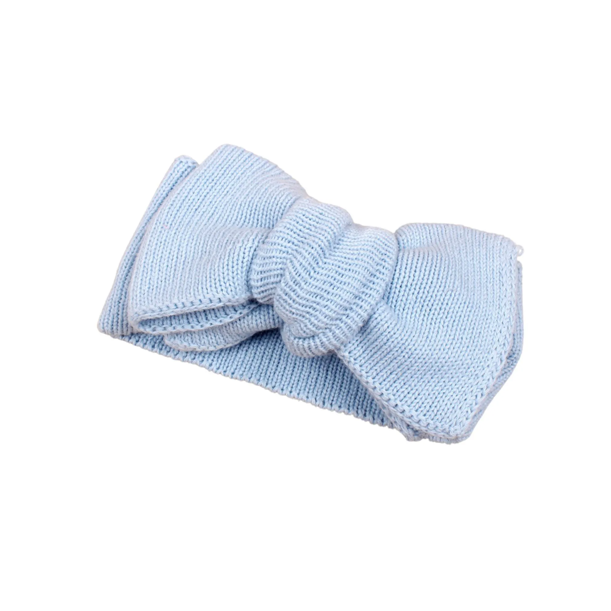 Baby Toddler Big Bow Ariel Headwrap Headband Soft in Sage