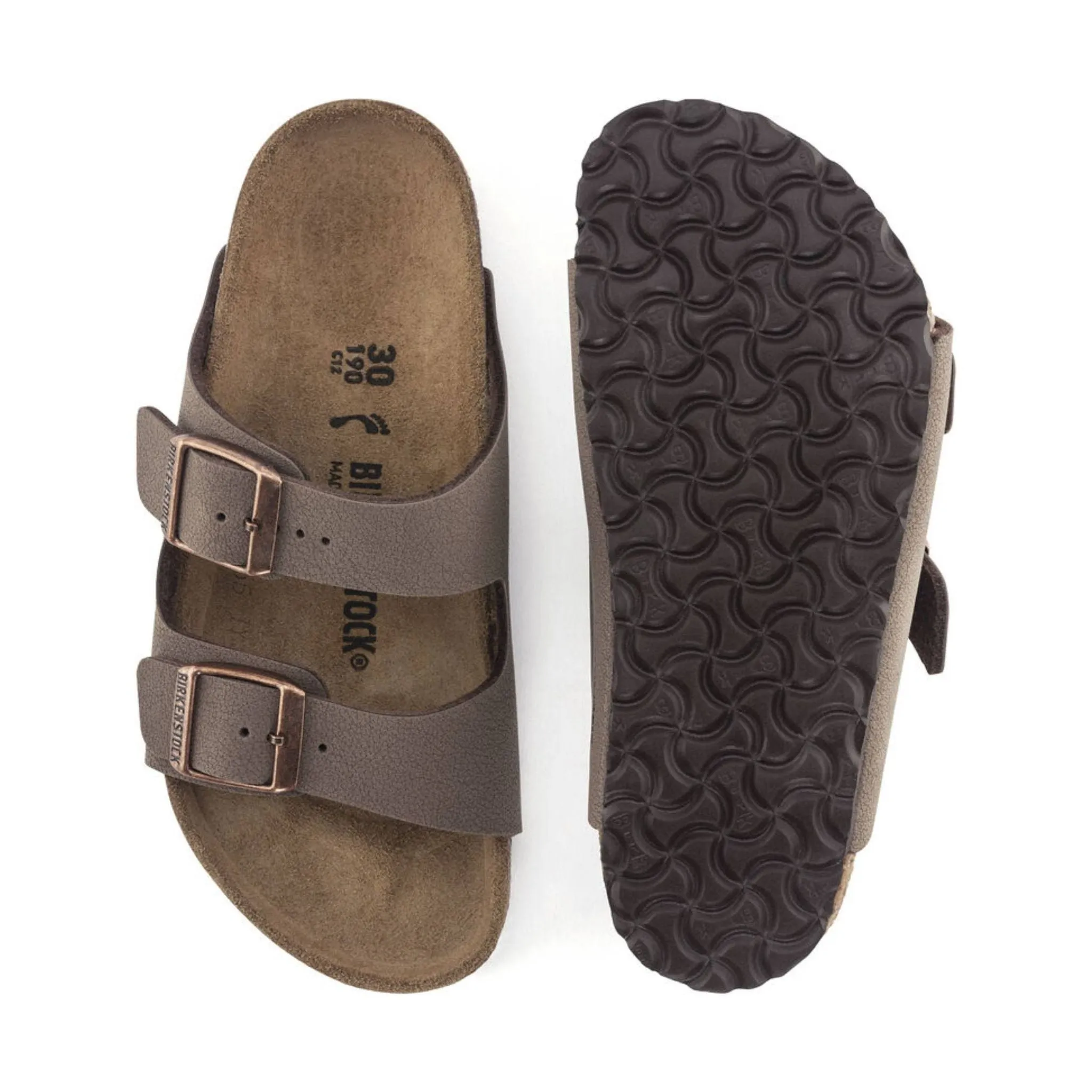 Birkenstock Kids' Arizona Birkibuc Sandal - Mocha