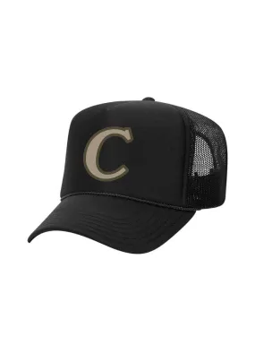 Capital Denim Hat - Valor Foam Trucker - Black - CPTLH10