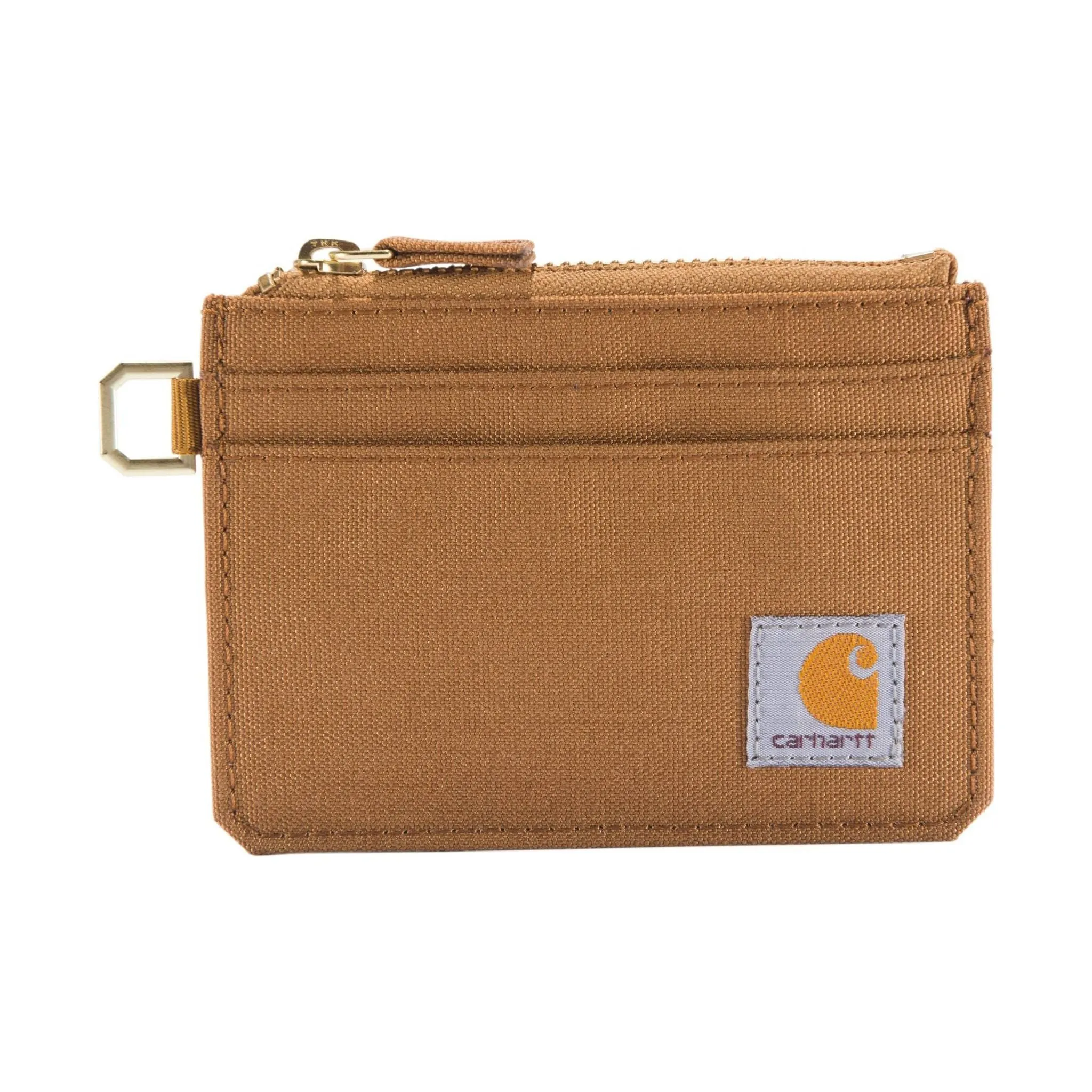 Carhartt Women's Nylon Duck Zippered Card Keeper - Carhartt Brown