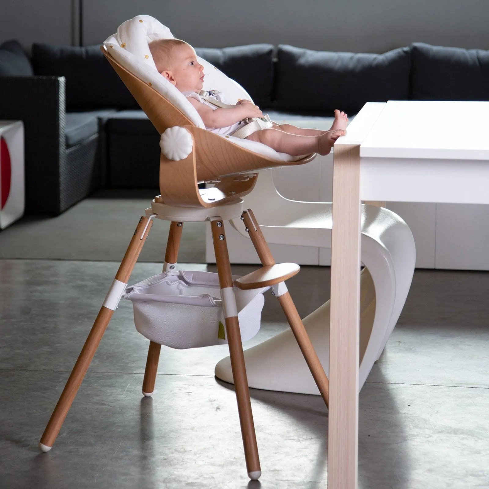 Childhome Evolu Newborn Seat - Natural/White