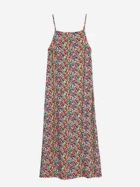 Confetti Print Viscose Strap Dress