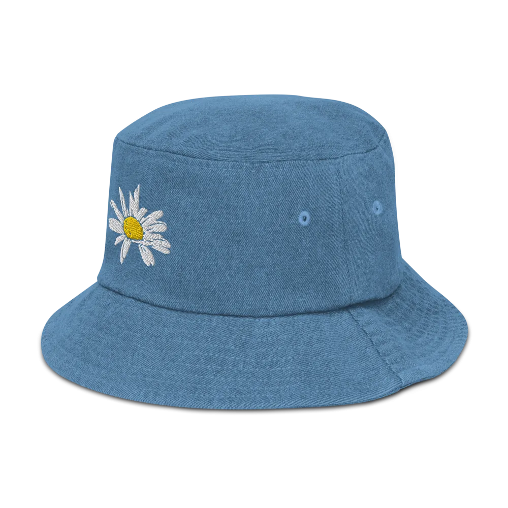 Daisy Denim bucket hat