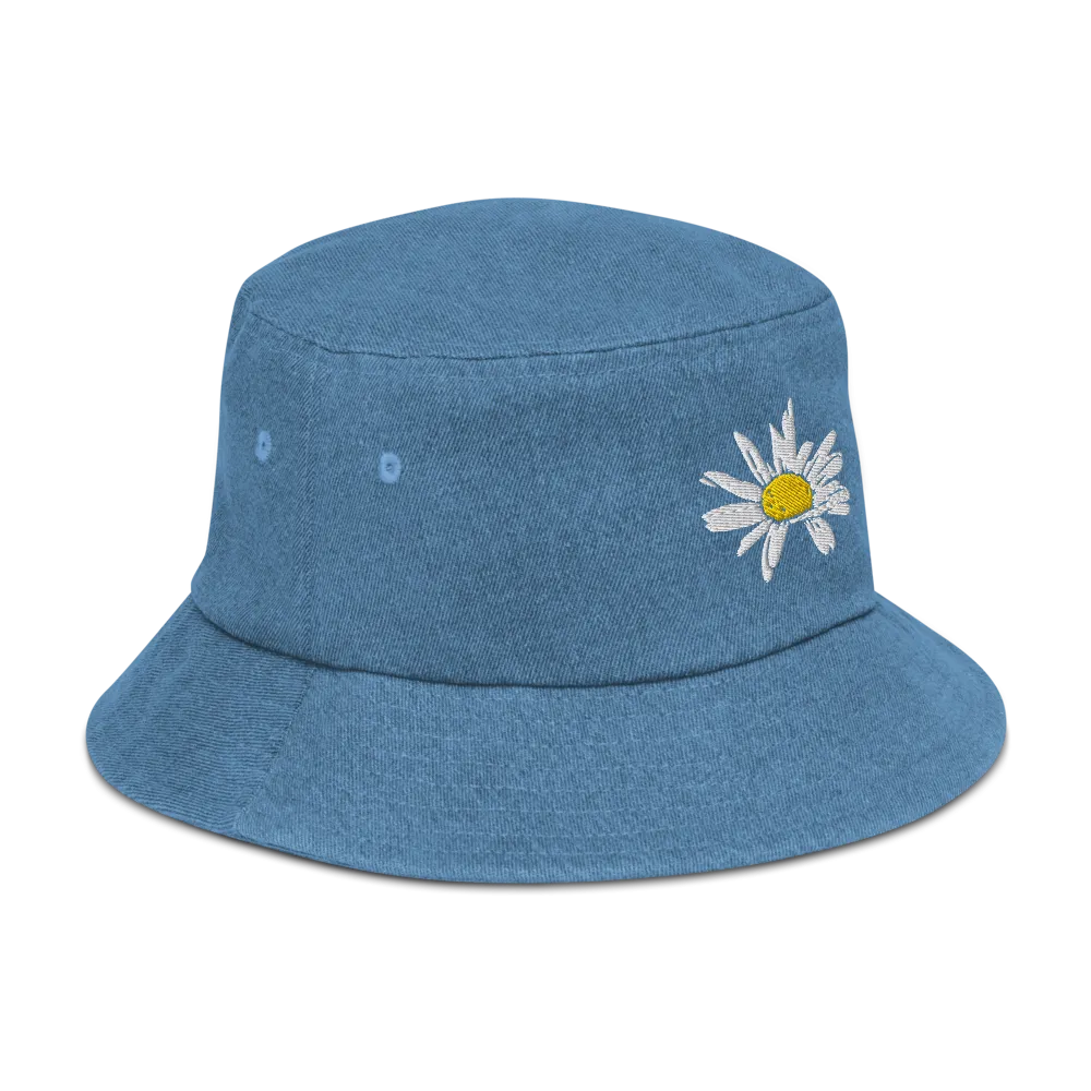 Daisy Denim bucket hat