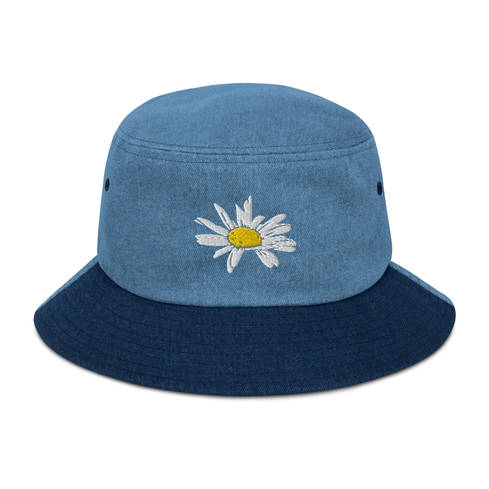 Daisy Denim bucket hat