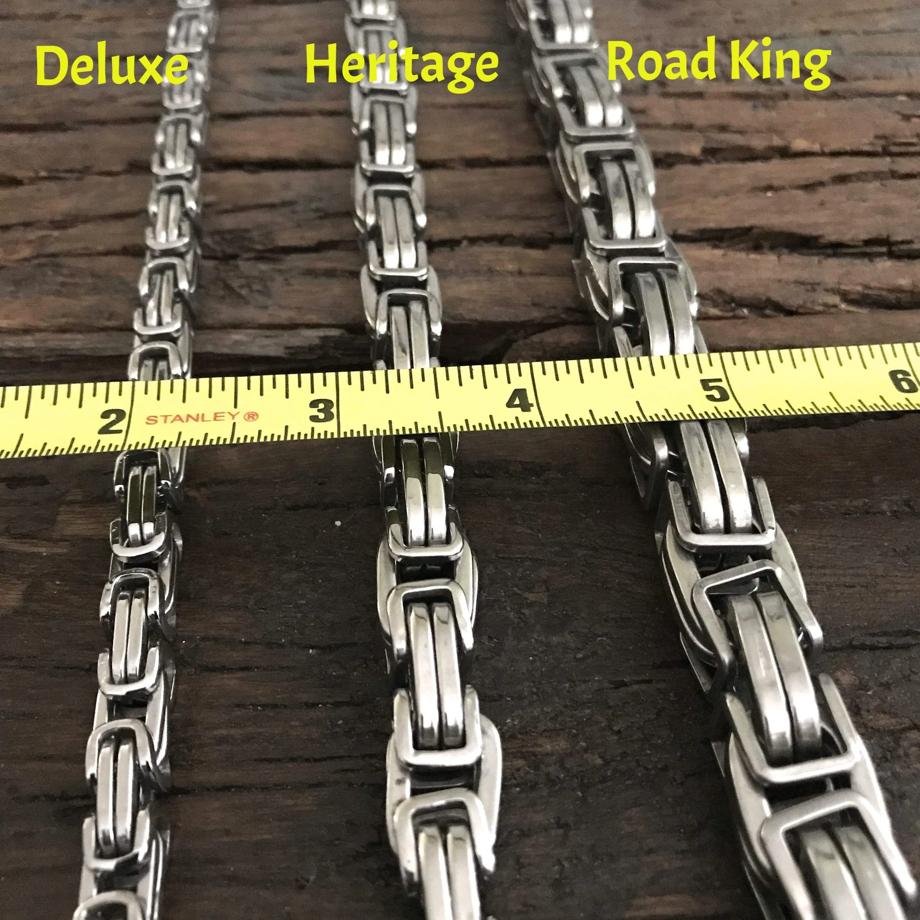 Daytona - Silver - Wallet Chain Road King - 3/4 inch wide