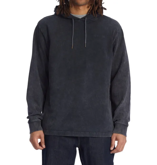 DC Swift Hooded Longsleeve T-Shirt - Black Vintage Wash