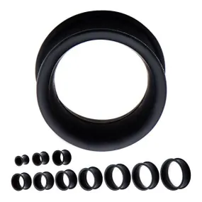 Double Flared Thick Wall Wearable Black Silicone Eyelets