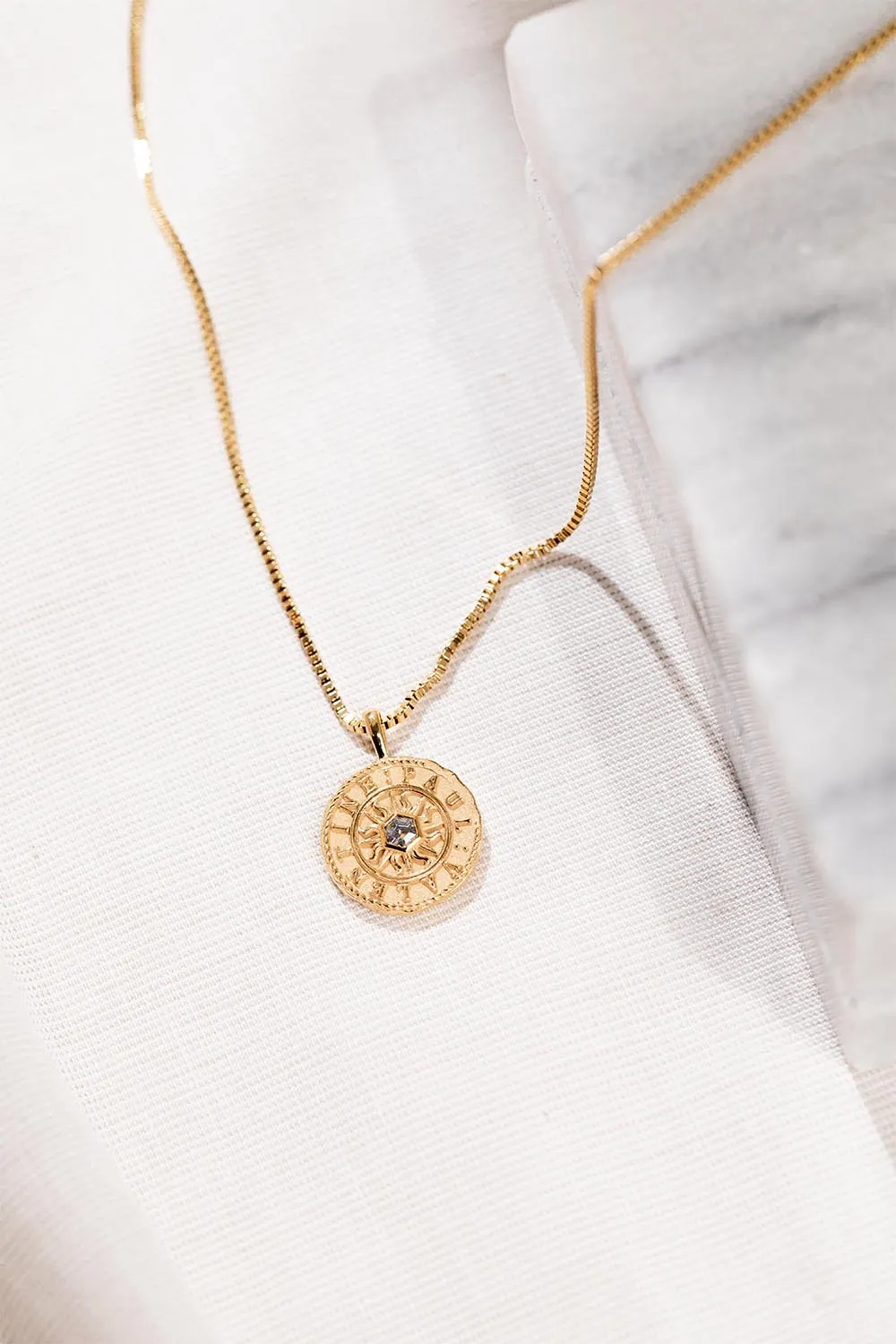 Dream Coin Necklace 14K Gold Plated