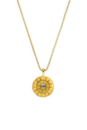 Dream Coin Necklace 14K Gold Plated