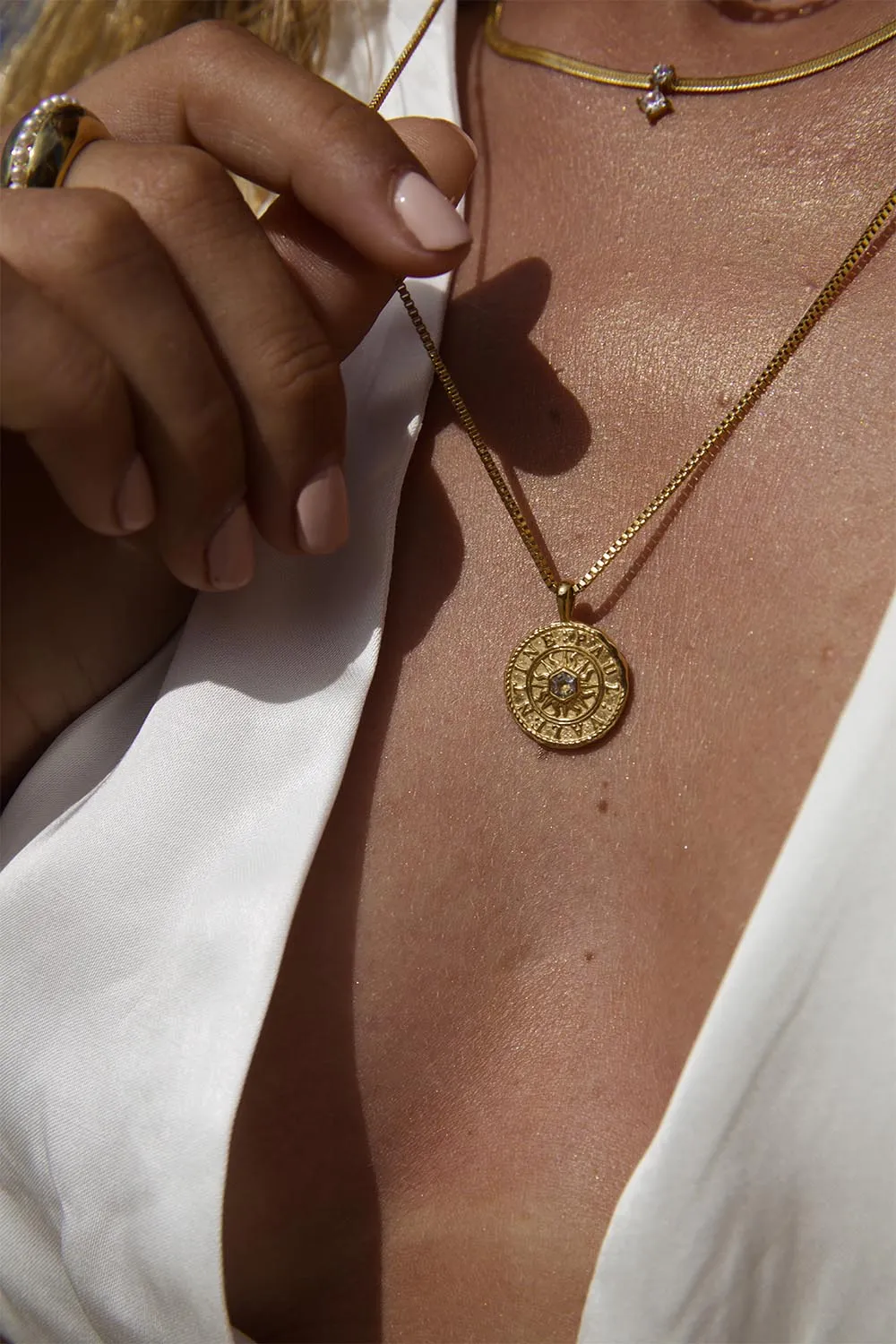 Dream Coin Necklace 14K Gold Plated