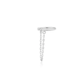 Drop Chain Ear Cuff - Silver