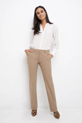 Easy care straight leg trouser dress pants