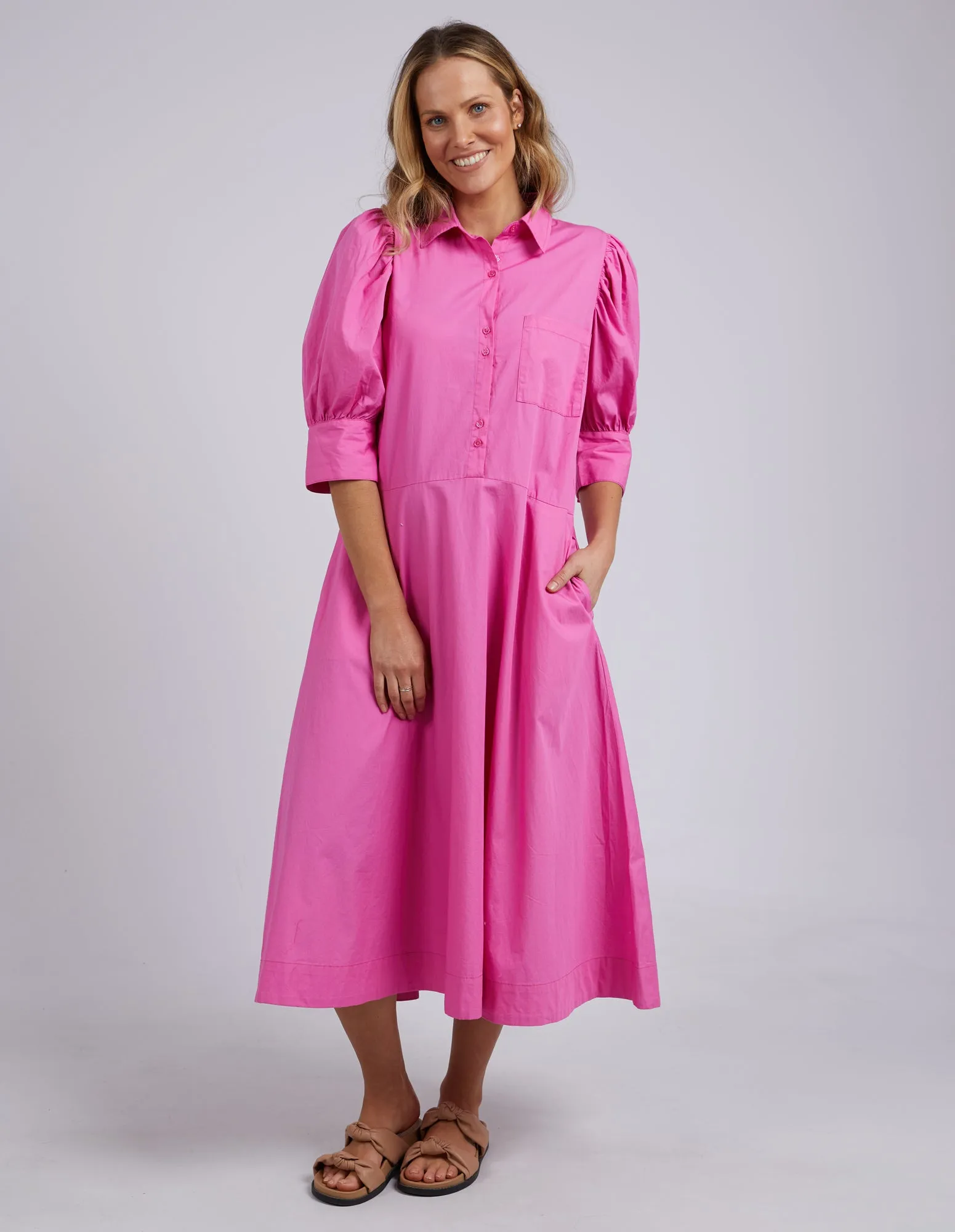 Elm Primrose Dress - Super Pink