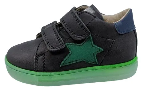 Falcotto Boy's and Girl's Sasha Vl Nappa Spazz. Fashion Sneakers, Antracite/Verde/Celeste