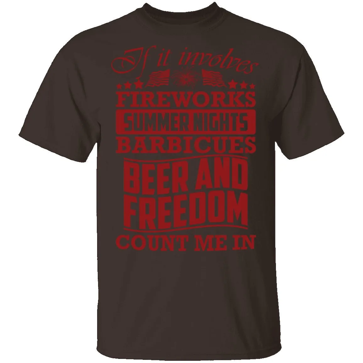 Fireworks Beer And Freedom T-Shirt