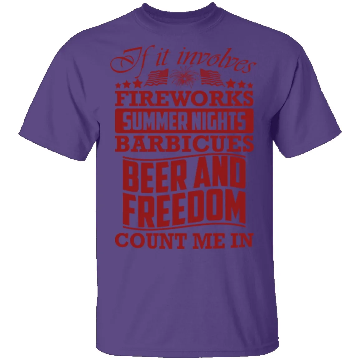 Fireworks Beer And Freedom T-Shirt