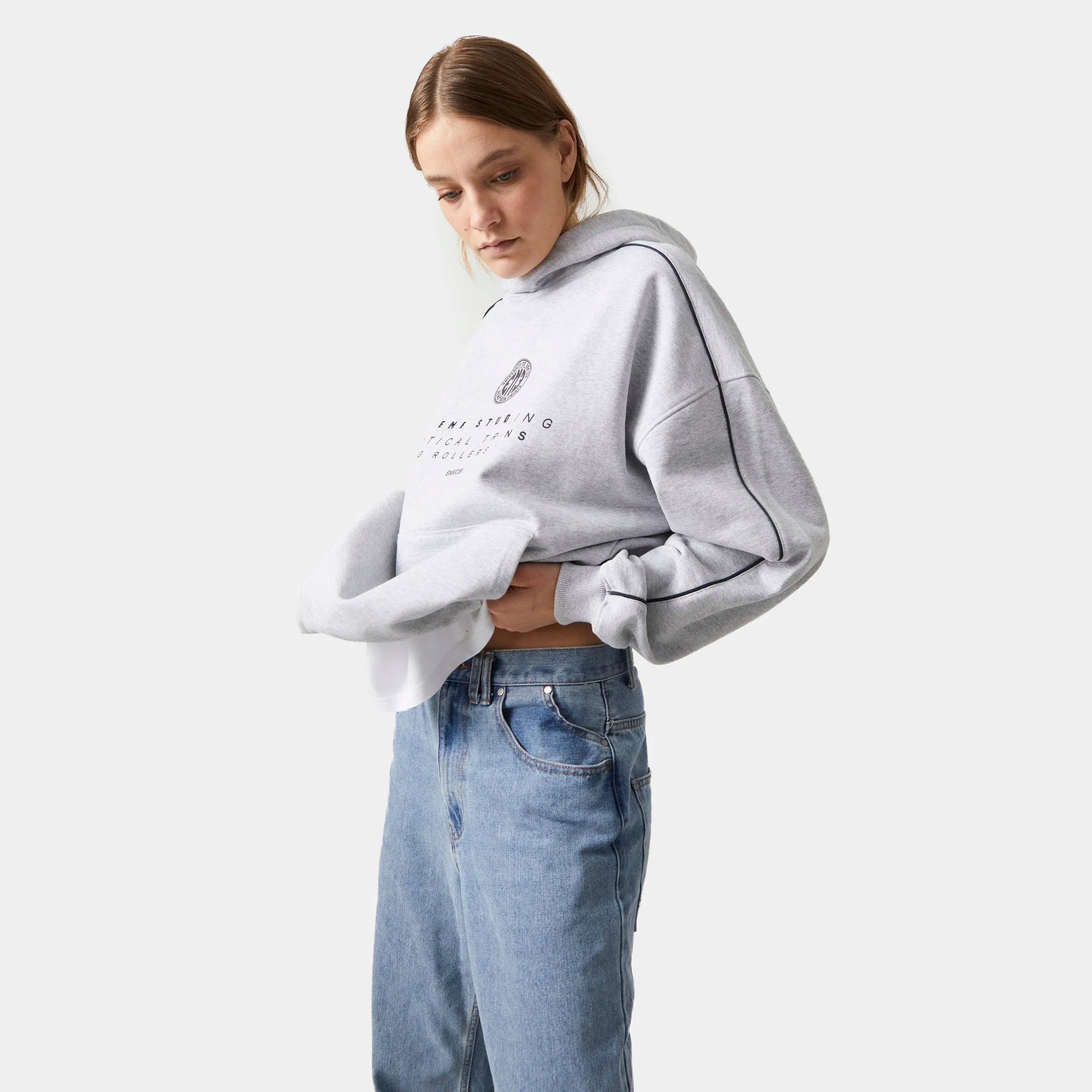 Fraser Grey Oversized Hoodie