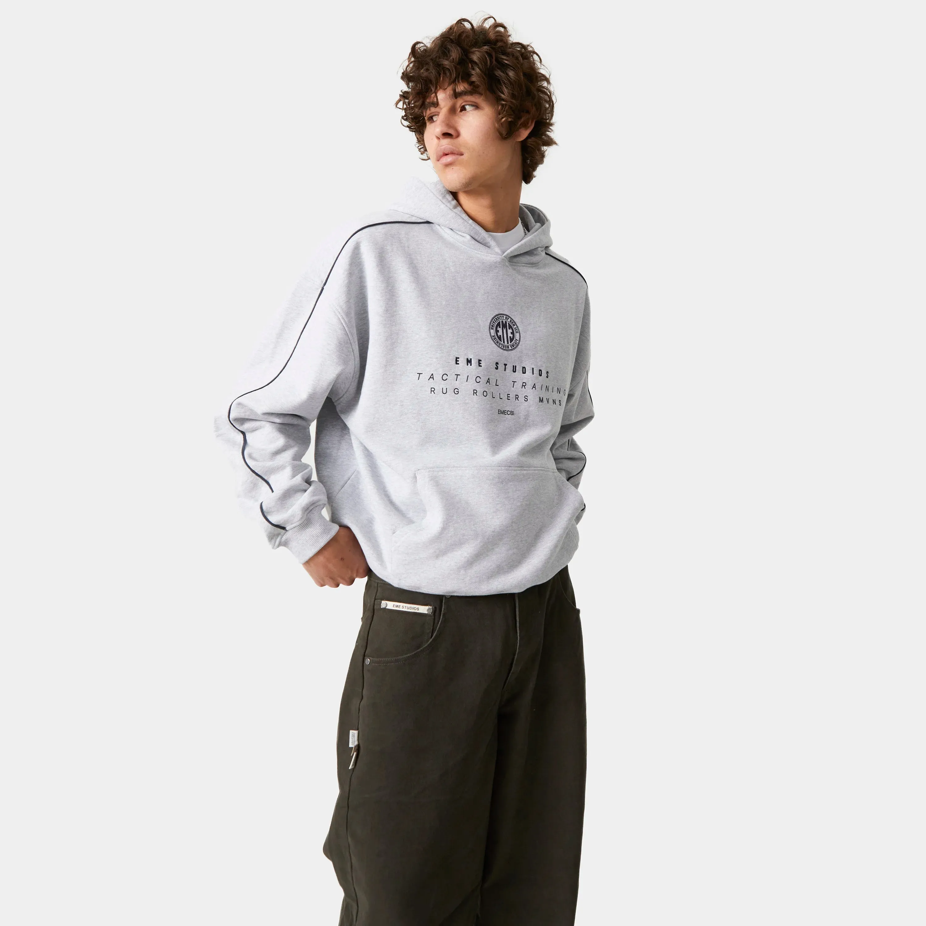 Fraser Grey Oversized Hoodie