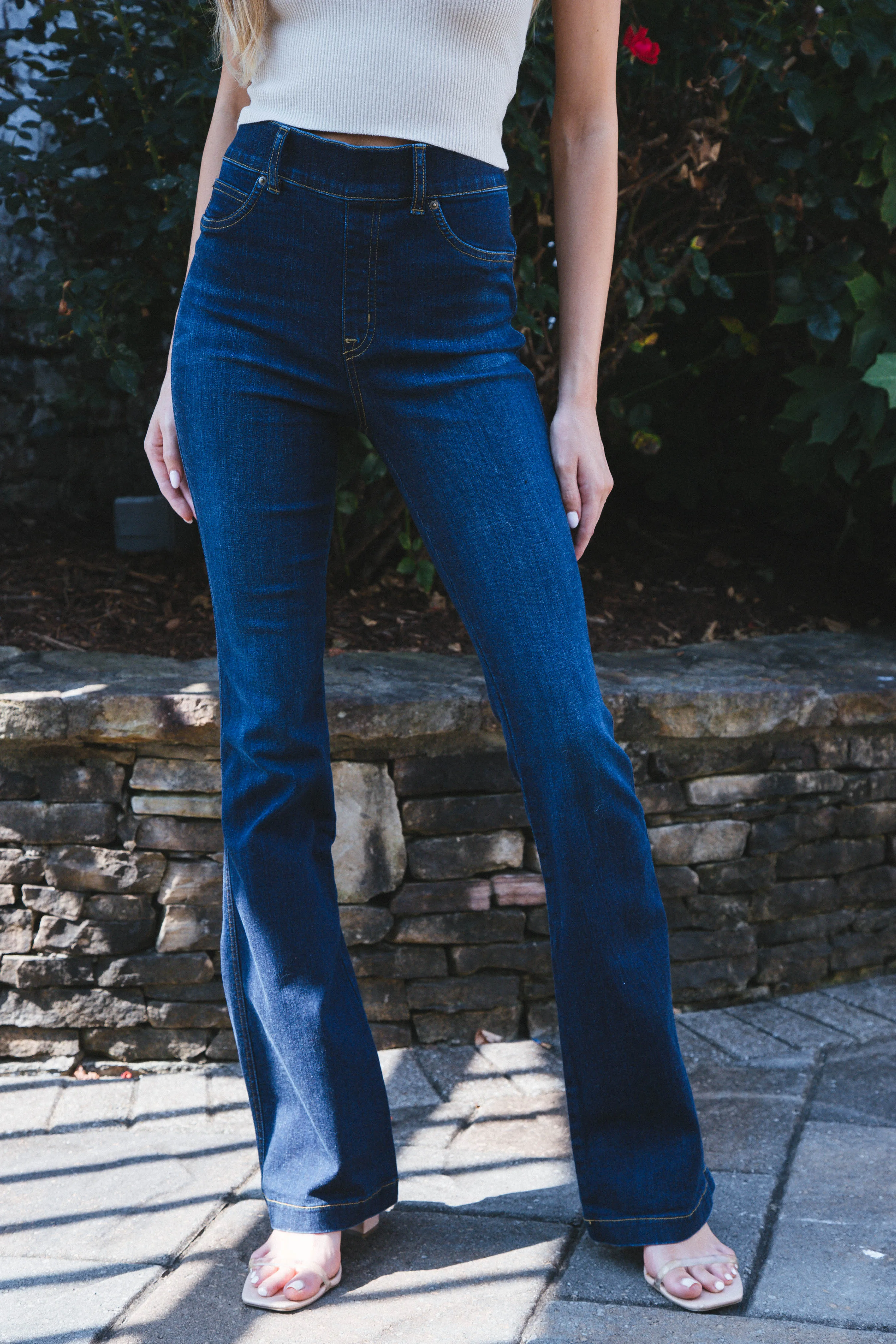 Frenzy Flare Jeans, Midnight Shade | SPANX