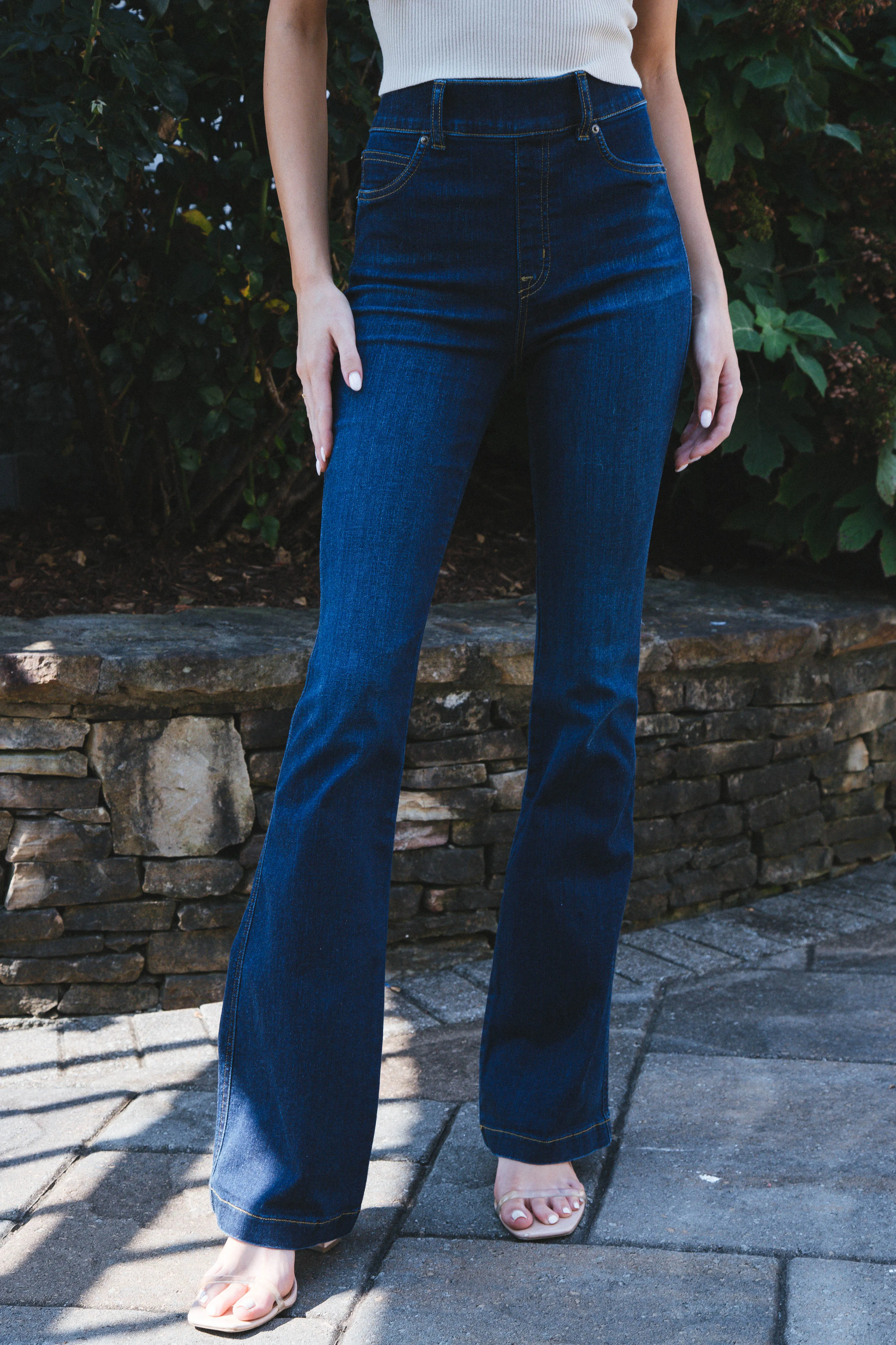 Frenzy Flare Jeans, Midnight Shade | SPANX