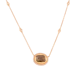 Gold Sheen Sapphire Necklace