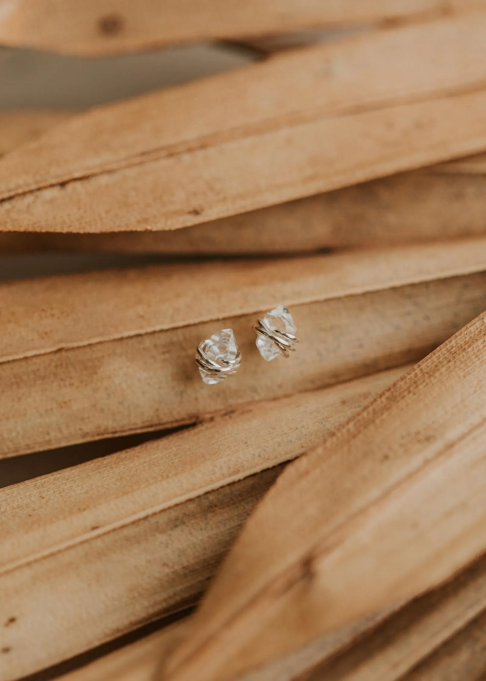 Herkimer Diamond Studs